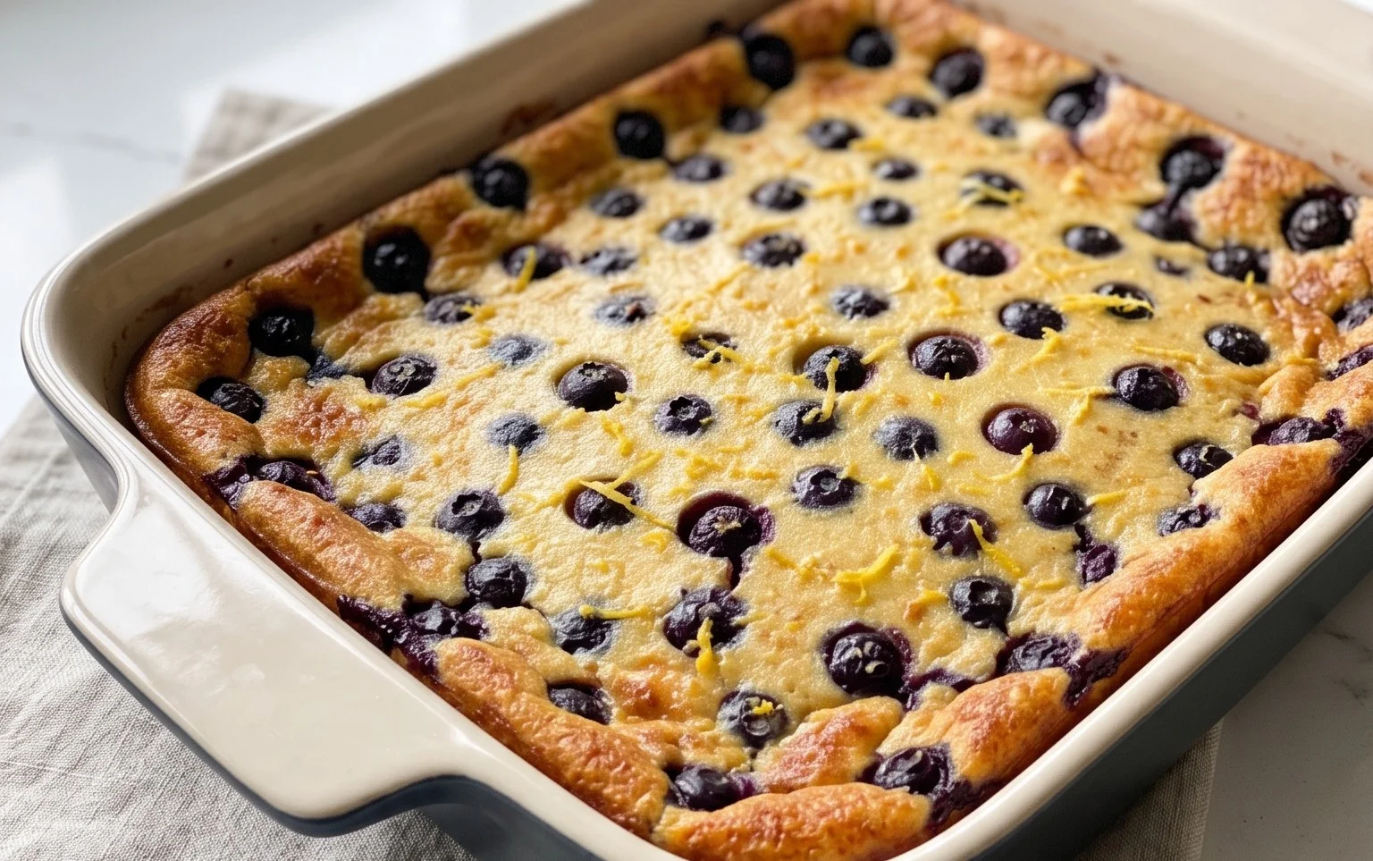 Lemon Blueberry Clafoutis