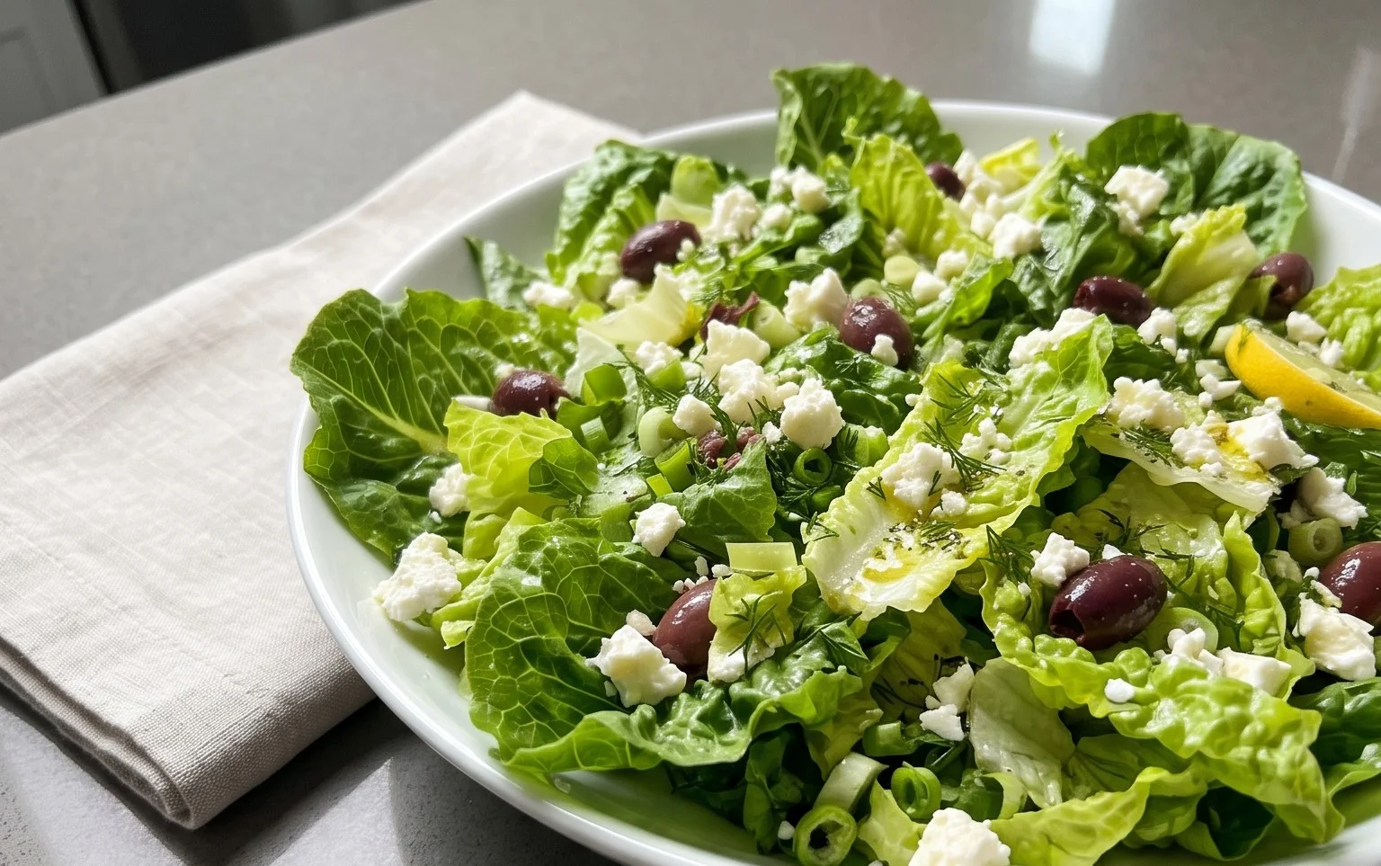 Maroulosalata (Greek Lettuce Salad)