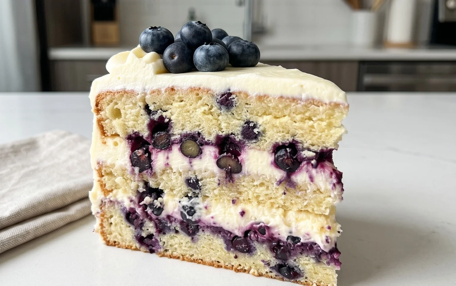 Nova Scotia Blueberry Cream Cake