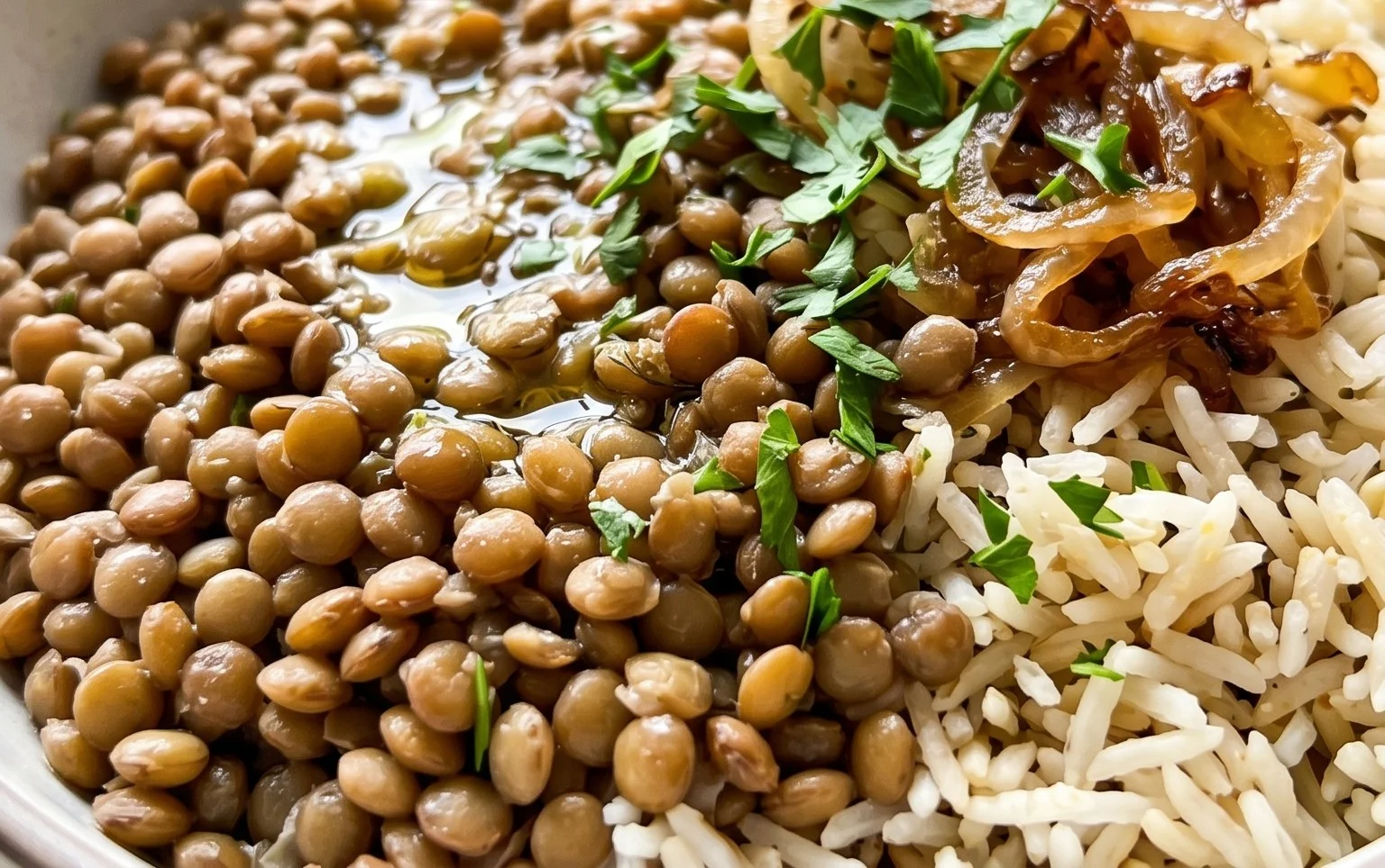 Easy Mediterranean Lentils and Rice