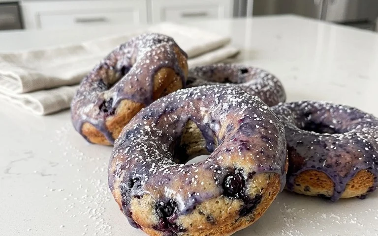 Wild Blueberry Cake Donuts