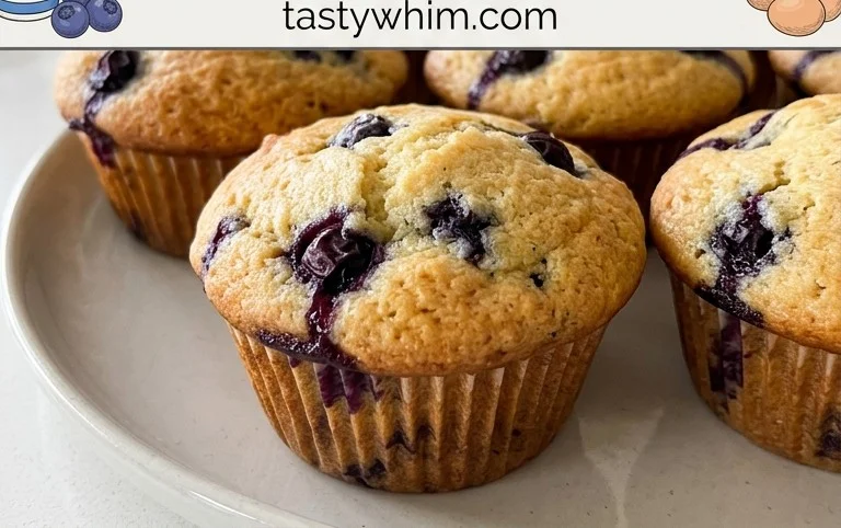 Sour Cream Blueberry Muffins