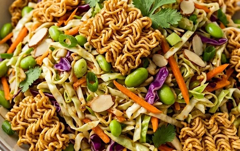 Crunchy Asian Ramen Noodle Salad Recipe