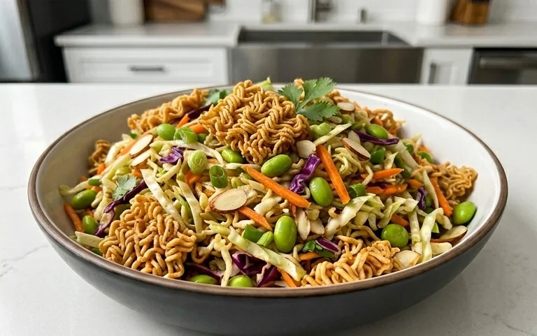 Crunchy Asian Ramen Noodle Salad Recipe
