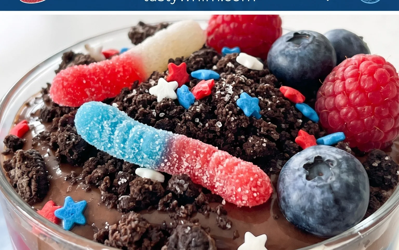 Red, White and Blue Dirt Cups