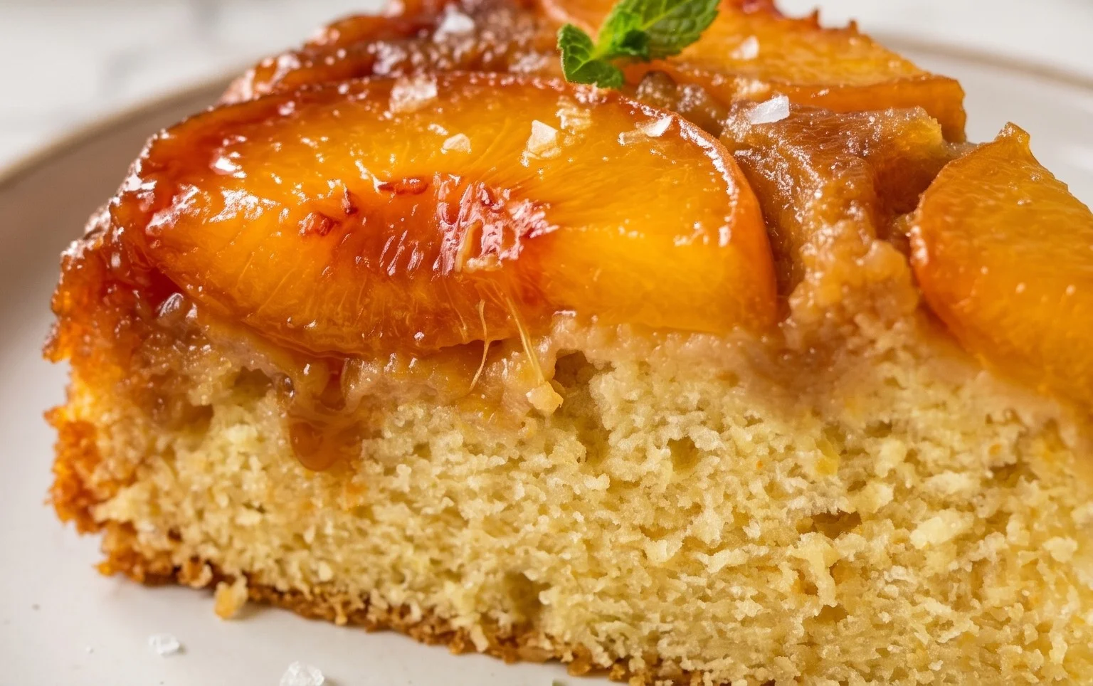 Peach Upside-Down Cake Recipe