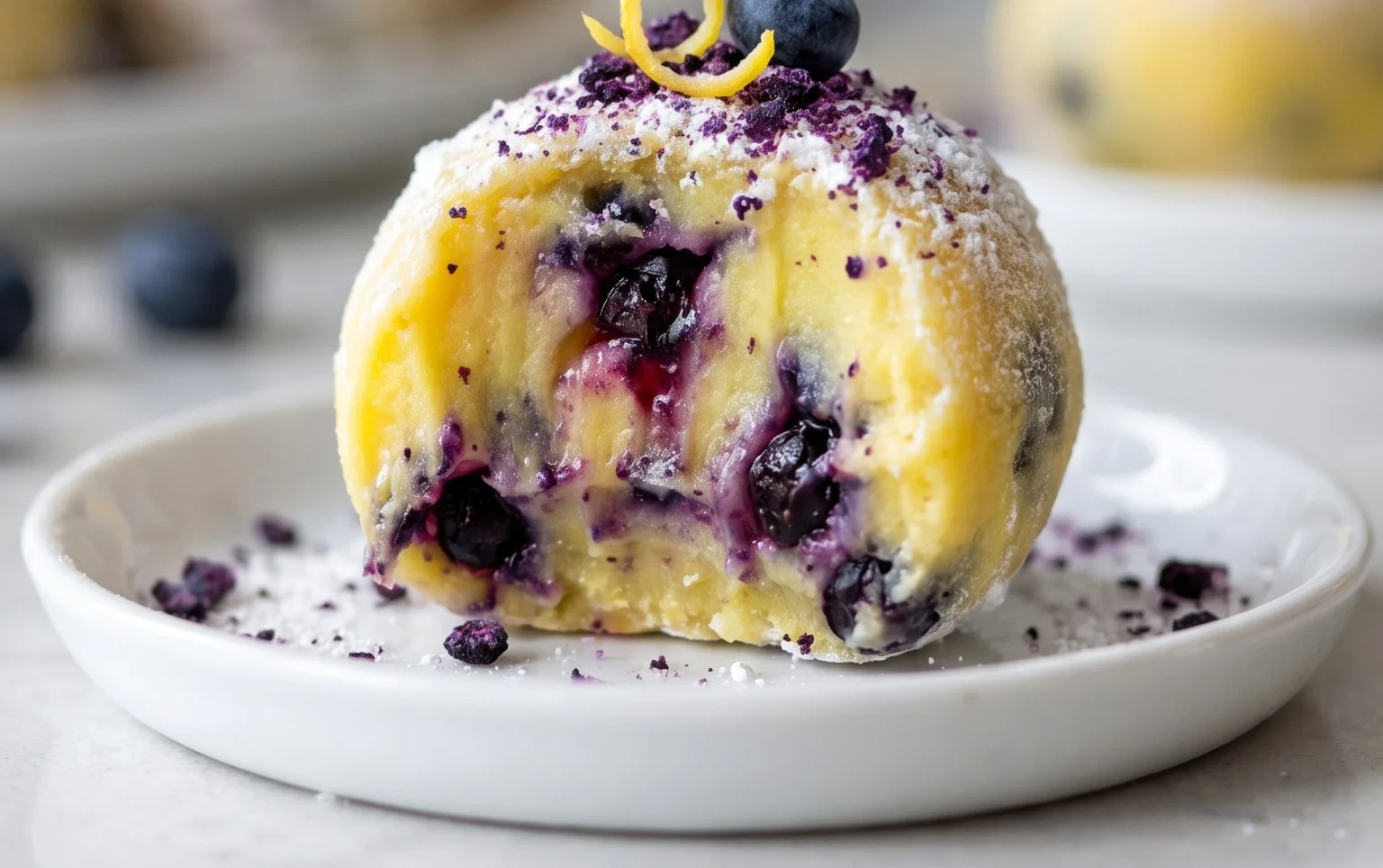 LEMON BLUEBERRY TRUFFLES 