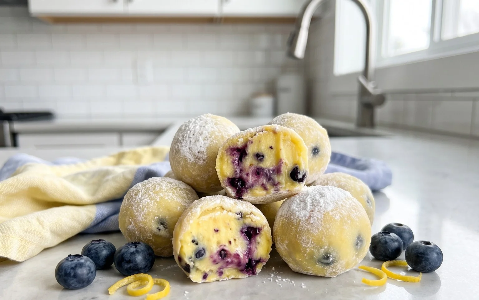 LEMON BLUEBERRY TRUFFLES 
