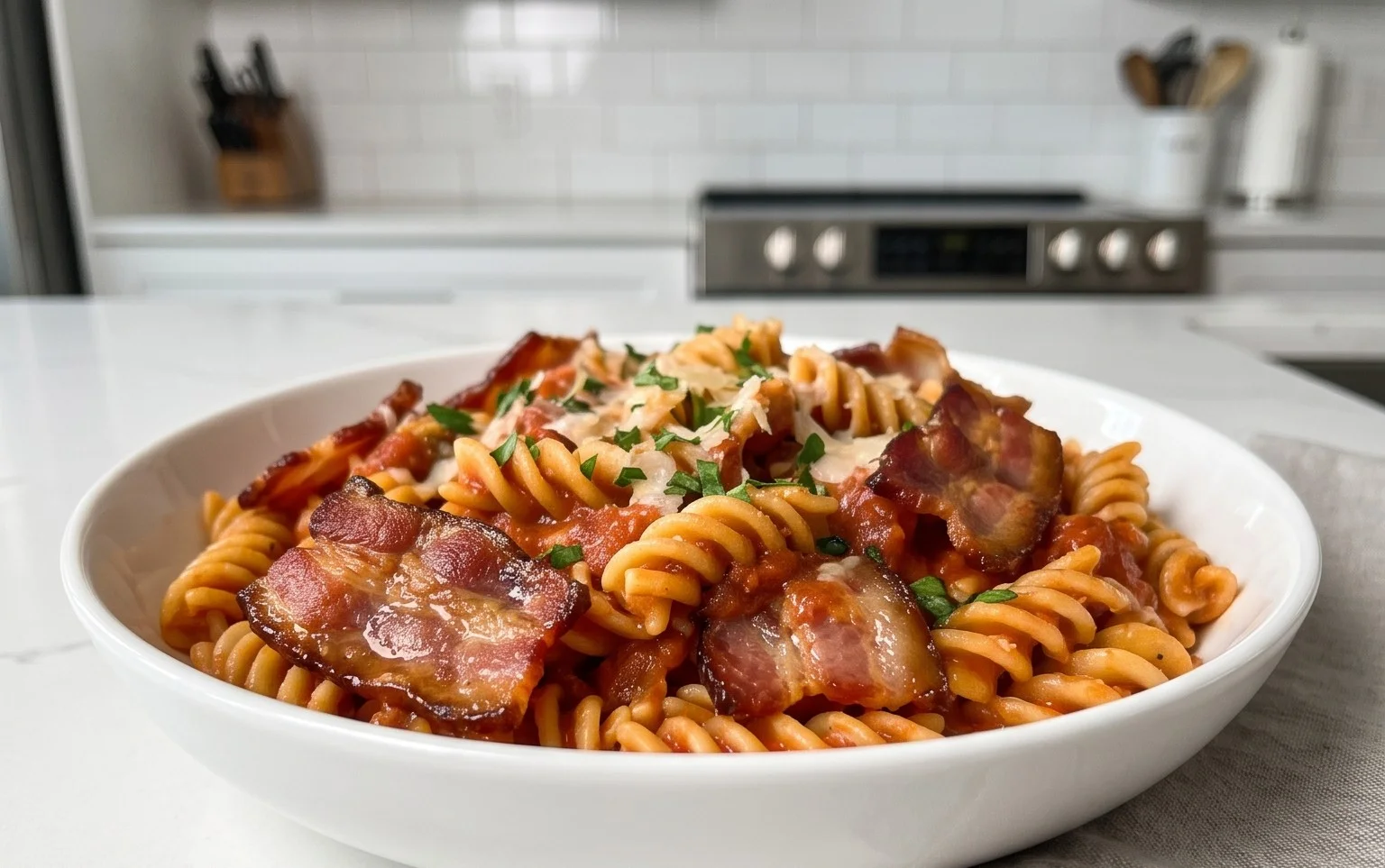 Beef Bacon Pasta