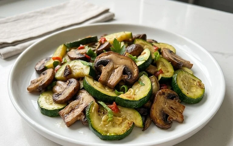 Skillet Zucchini and Mushrooms