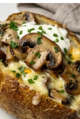 The Ultimate Stuffed Baked Potatoes with Mushrooms