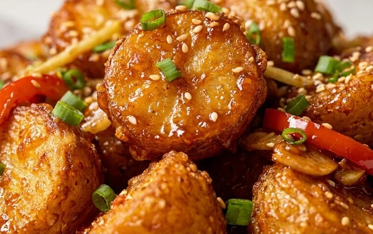 Crispy Honey Chilli Potatoes