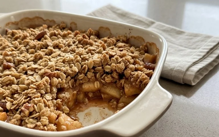 Healthy Breakfast Apple Crum extractble