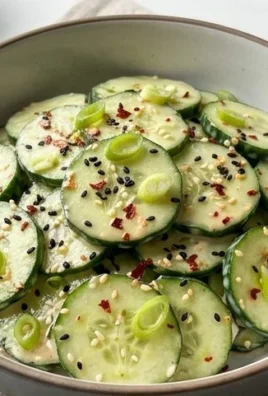 Creamy Asian Cucumber Salad Bowl