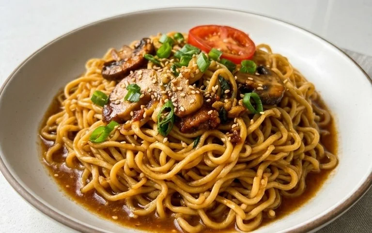 Easy Saucy Ramen Noodles
