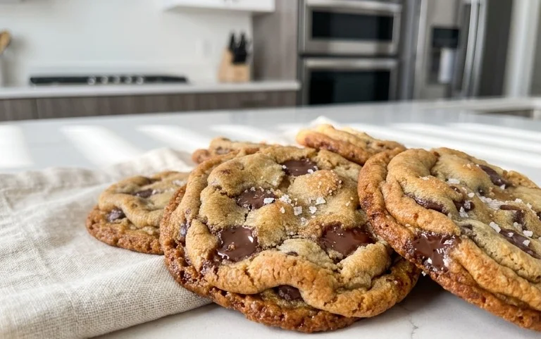 Crispy and Chewy Chocolate Chip Cookies