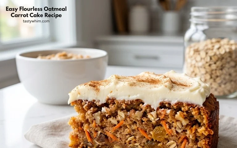Easy Flourless Oatmeal Carrot Cake Recipe