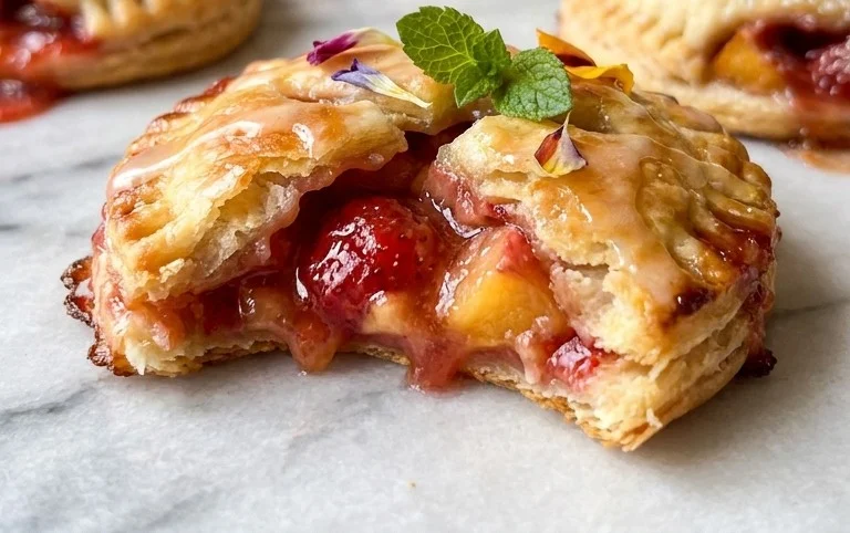 Strawberry Peach Pie Bites