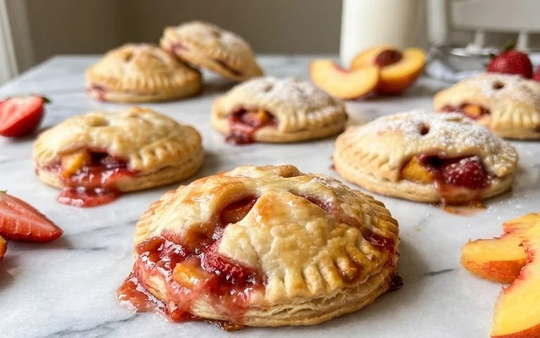 Strawberry Peach Pie Bites