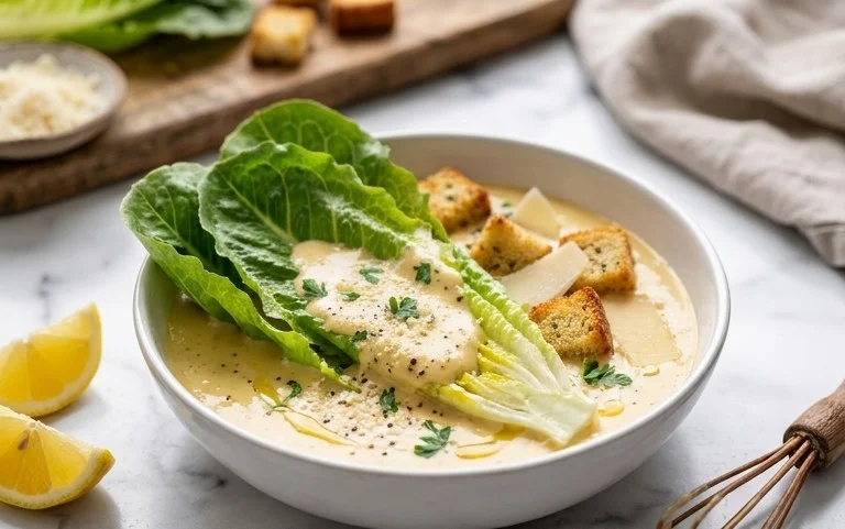 Caesar Salad Dressing (Classic, Creamy & 5 Minutes) 🥗