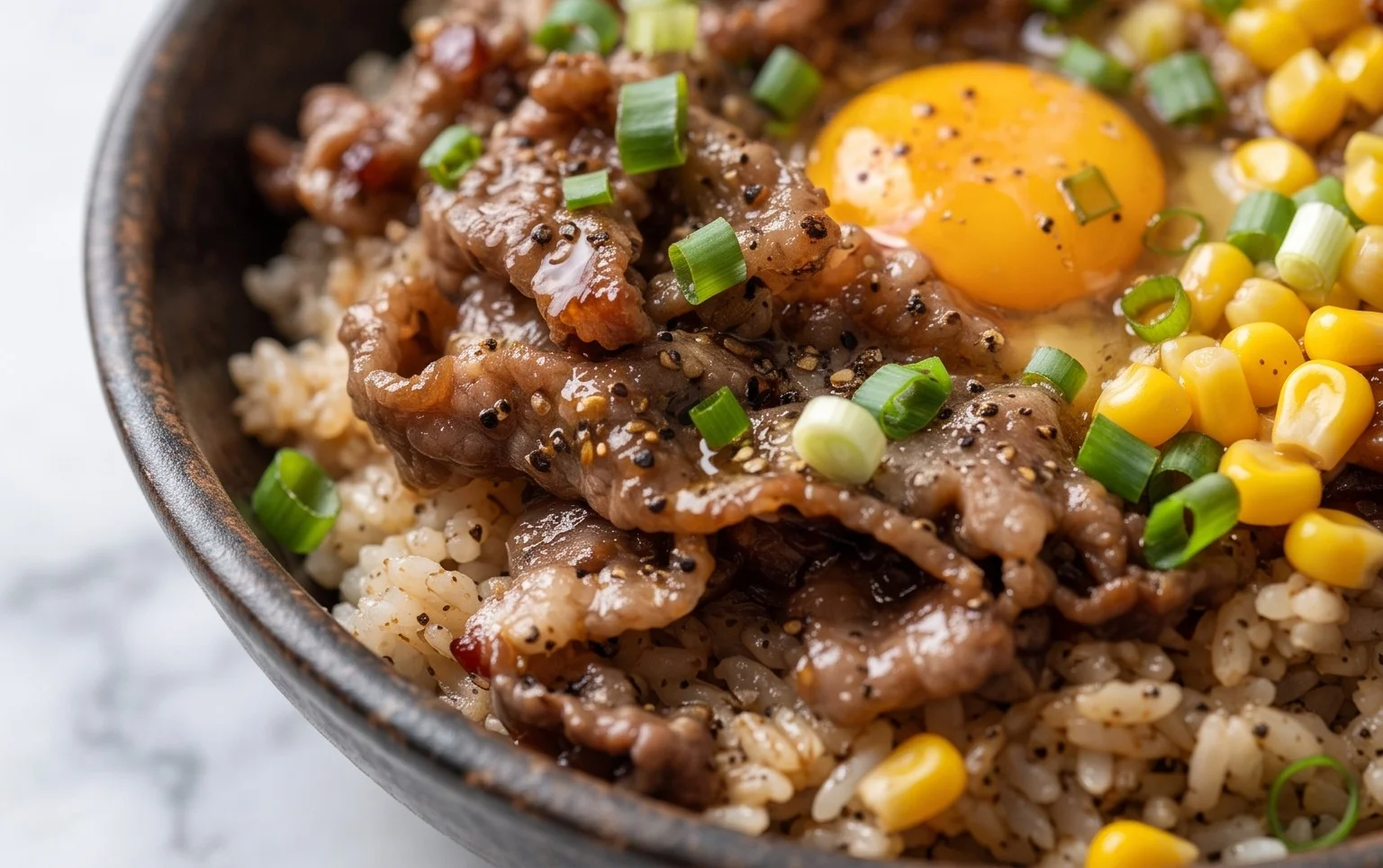 Beef Pepper Rice Bowl is a delicious meal option.