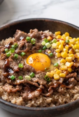 Beef Pepper Rice Bowl is a delicious meal option.