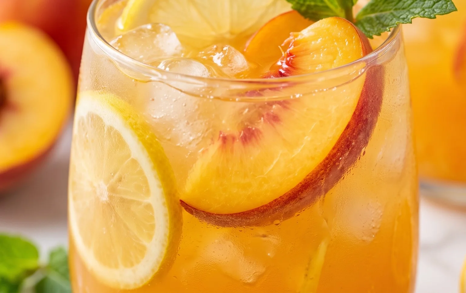 Refreshing Peach Lemonade