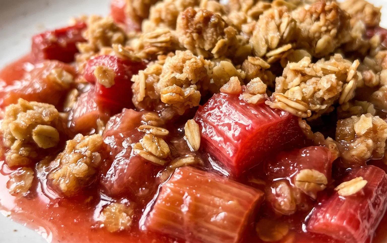Easy Rhubarb Crisp
