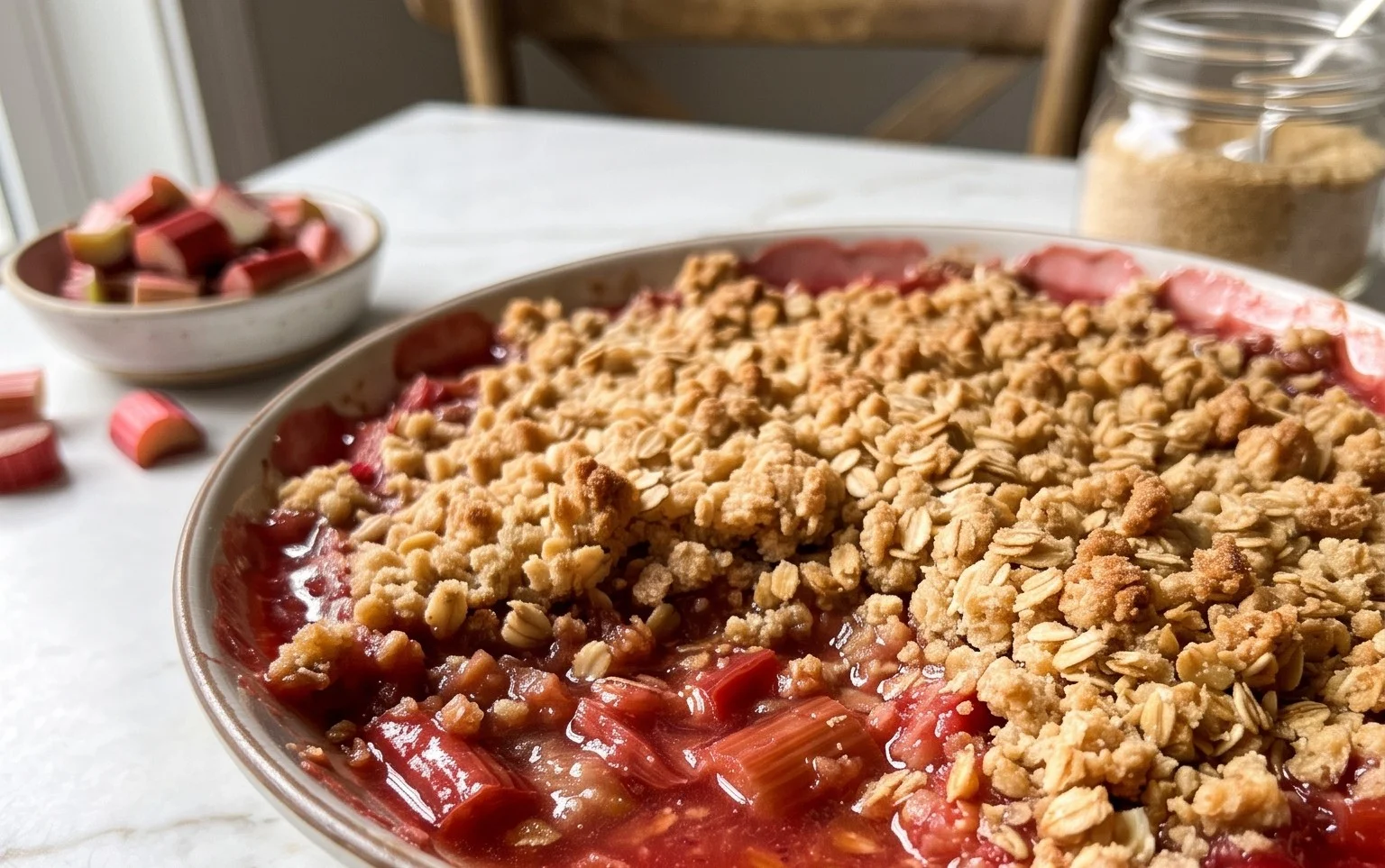 Easy Rhubarb Crisp