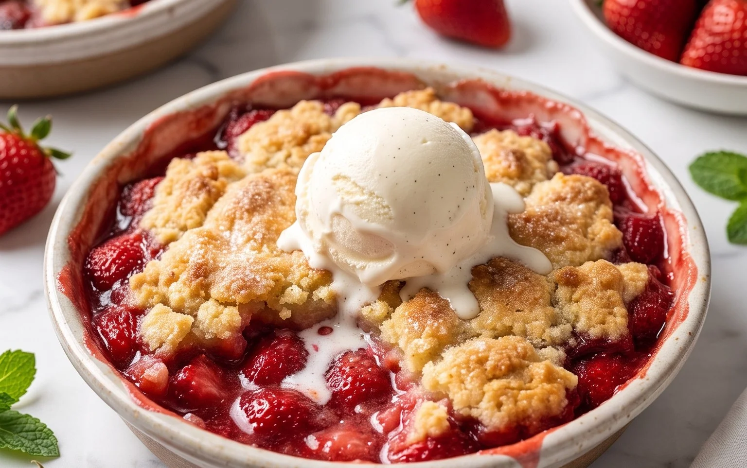 Strawberry Cobbler