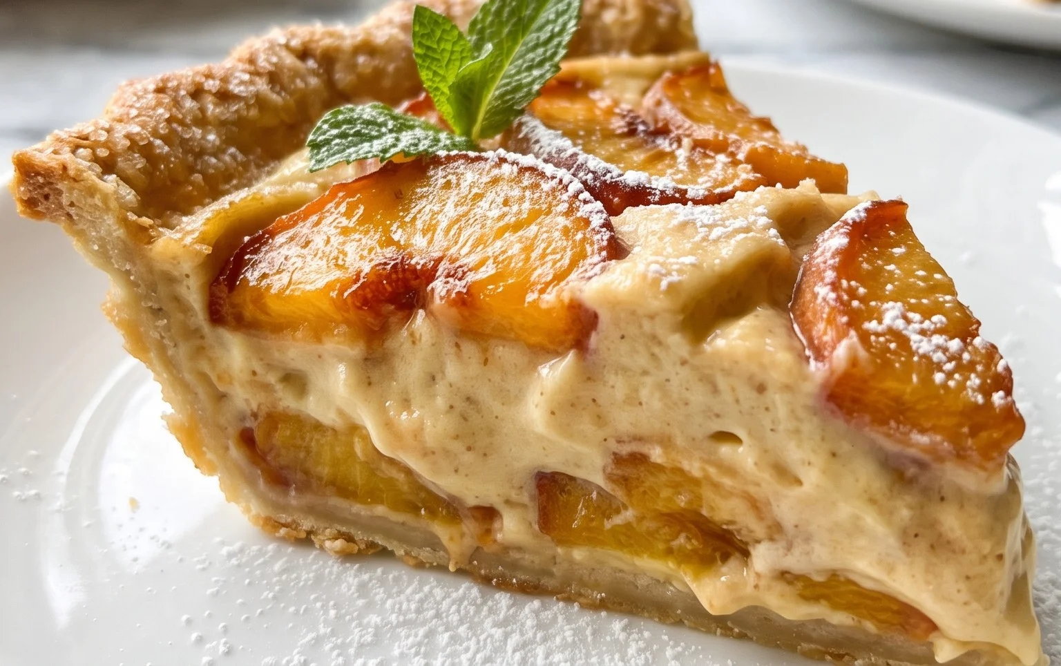 Peaches and Cream Pie