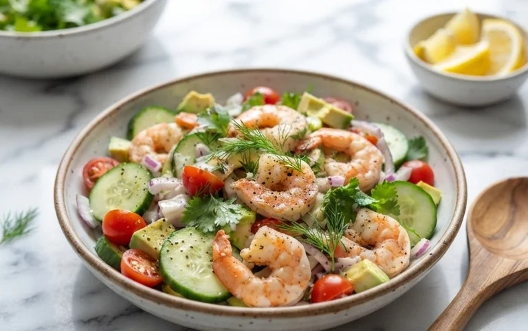 Cucumber Shrimp Salad