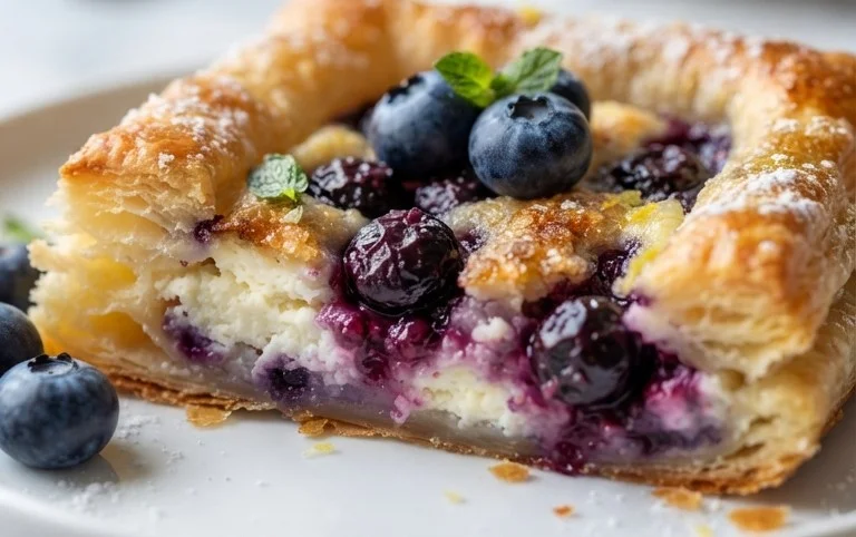 Blueberry Cream Cheese Puff Pastry