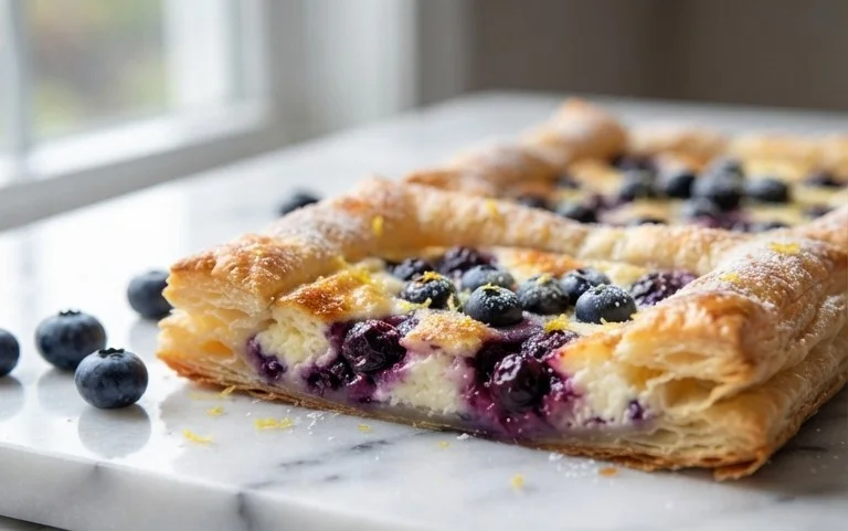 Blueberry Cream Cheese Puff Pastry