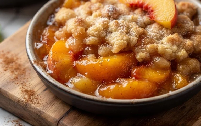 The Easiest Southern Peach Cobbler