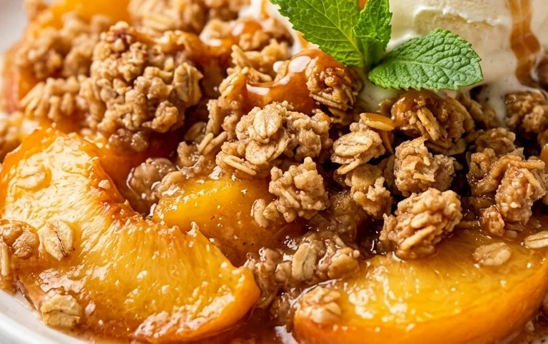 Fresh Peach Crisp Recipe
