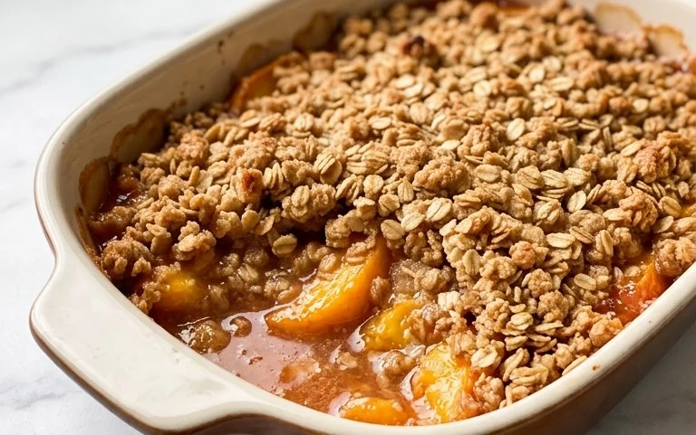 Fresh Peach Crisp Recipe