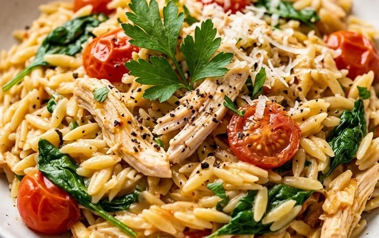 Chicken Orzo (30-Minutes, One-Pan)