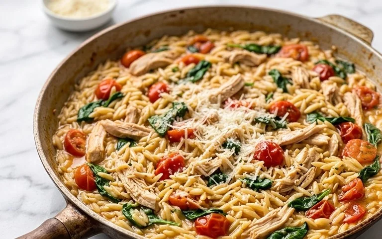 Chicken Orzo (30-Minutes, One-Pan)