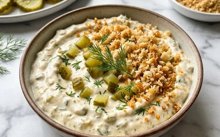 Easy Fried Pickle Dip (Dairy-Free Option)