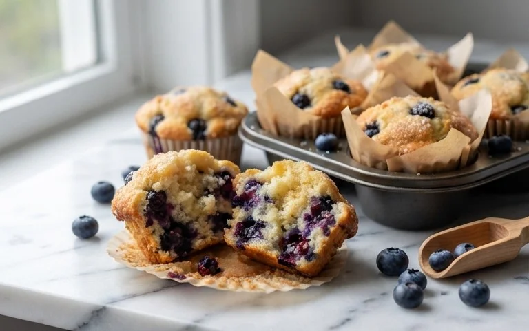 Homemade Blueberry Muffins