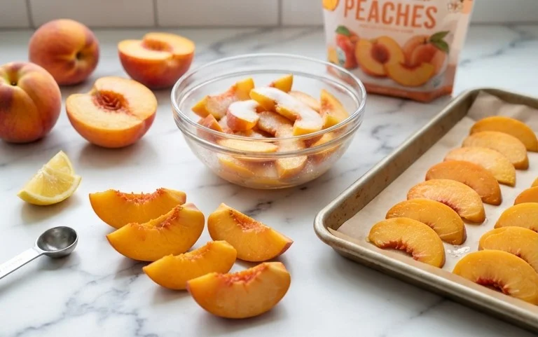 Freezing Peaches, How to Easily Freeze Peaches