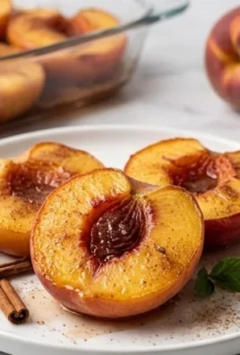 Cinnamon Sugar Baked Peaches
