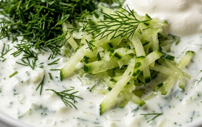 Cucumber Dip with Sour Cream and Dill