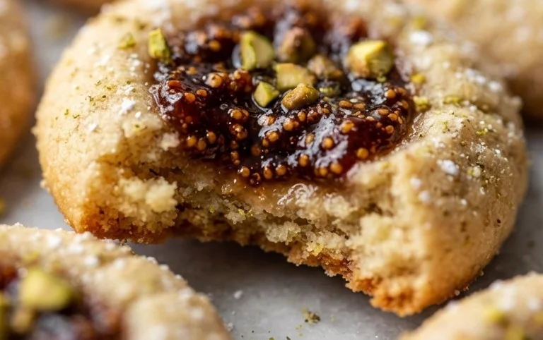 Cardamom Fig Thumbprint Cookies