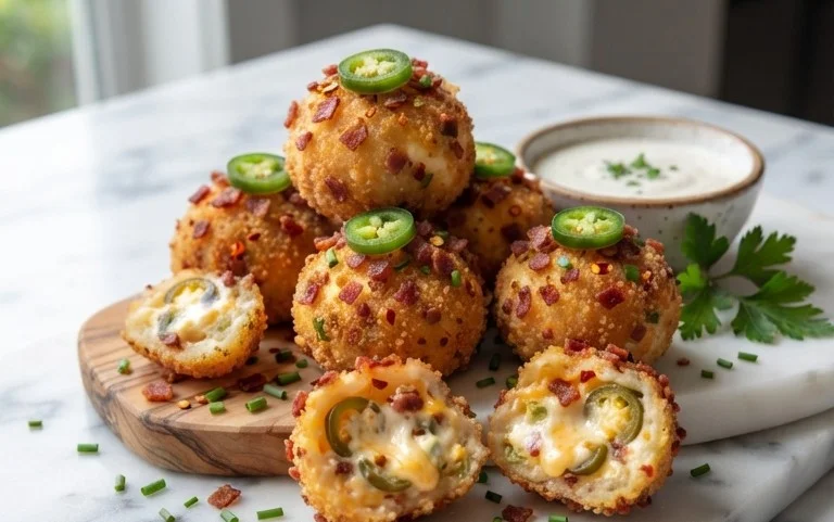 Beef Bacon Jalapeño Popper Cheese Balls