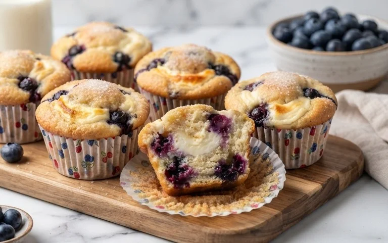 Berry Cream Cheese Muffins