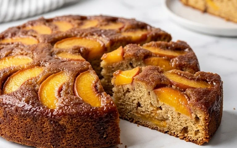 Brown Sugar Peach Cake