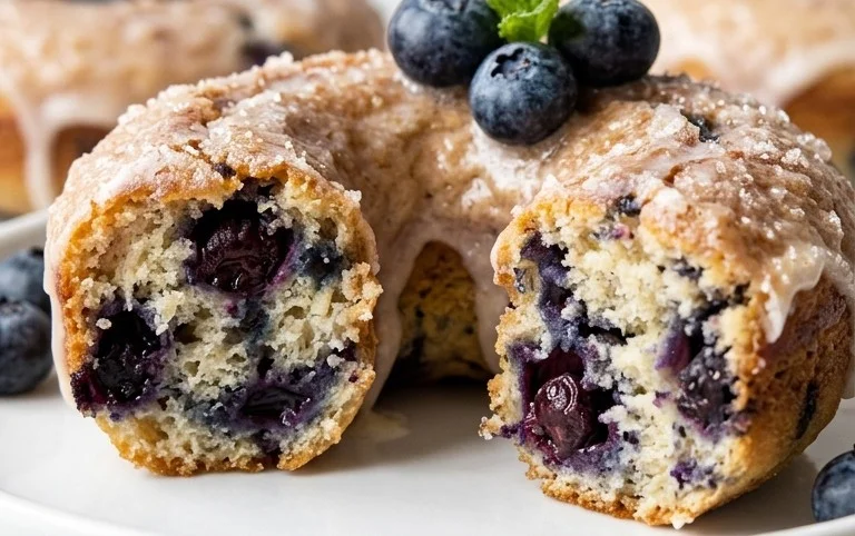 Blueberry Cake Donuts