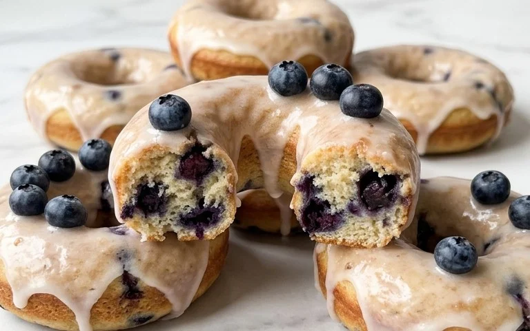 Blueberry Cake Donuts